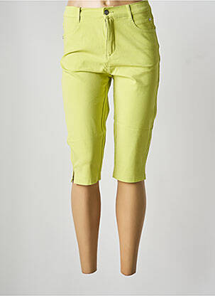 Pantalon trei sferturi verde deschis MARBLE femeie