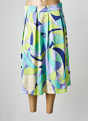 Fustă midi albastru LOURDES CASTILLO femeie