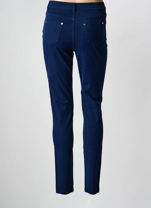 Pantalon slim albastru MARBLE femeie