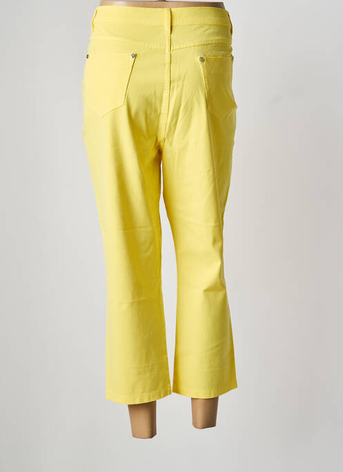 Pantalon trei sferturi galben MARBLE femeie