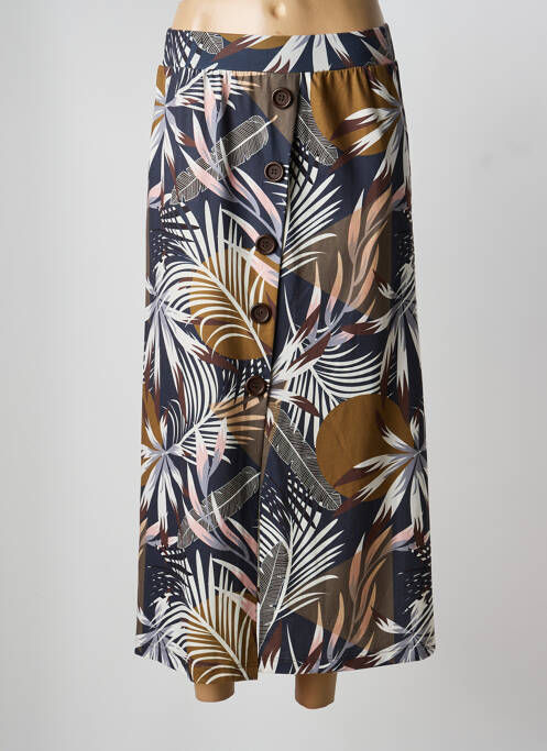 Fustă lungă imprimeu fantezie gri CHRISMAS'S femme