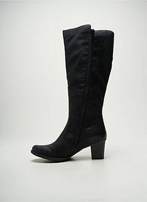 Cizme cubanez toc de 4 la 6 cm negru RIEKER femeie