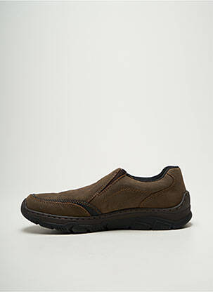 Slip-on-uri vârf rotund vârf rotund maro RIEKER bărbat