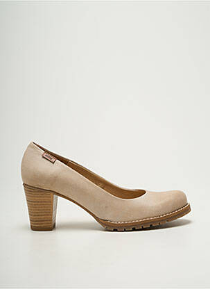 Pantofi cu toc bej MTNG femeie