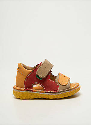 Sandale/pantofi decupați vârf deschis vârf deschis roșu KICKERS garcon