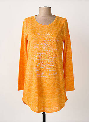 Tunică mâneci lungi portocaliu MARBLE femeie