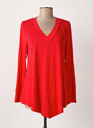 Tricou roșu MARBLE femeie