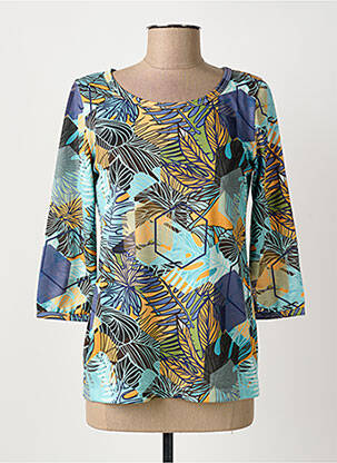 Tricou mâneci 3/4 mâneci 3/4 albastru CHRISMAS'S femeie