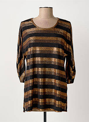 Tricou mâneci 3/4 mâneci 3/4 negru HALOGENE femeie