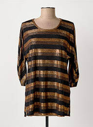 Tricou mâneci 3/4 mâneci 3/4 negru HALOGENE femme