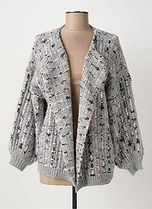 Vestă cu mâneci lungi gri CARE OF YOU femeie