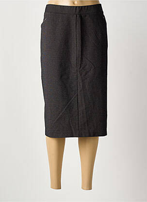 Fustă midi croială dreaptă negru TELMAIL femme