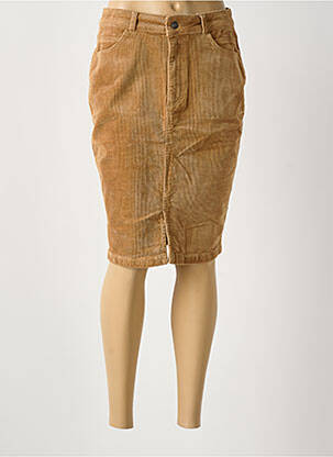 Fustă midi maro PARA MI femeie