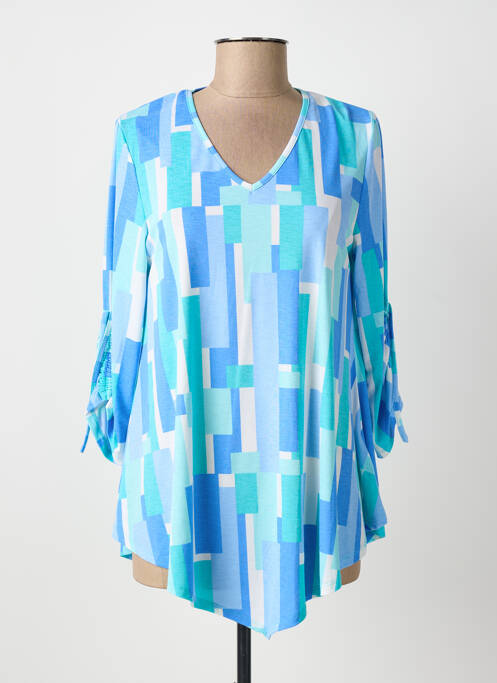 Tricou albastru MARBLE femeie