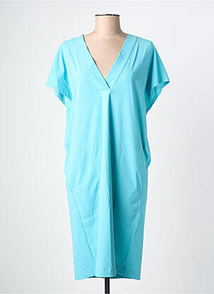 Rochie midi mâneci scurte mâneci scurte albastru RAFFAELLO ROSSI femeie