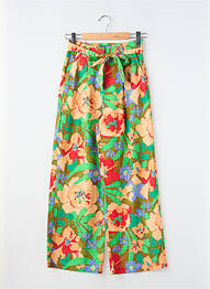 Pantalon larg țesătură poplin mărime normală verde KING LOUIE femme