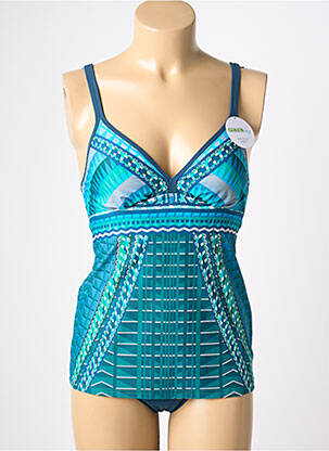 Tankini imprimeu fantezie albastru SUNFLAIR femeie