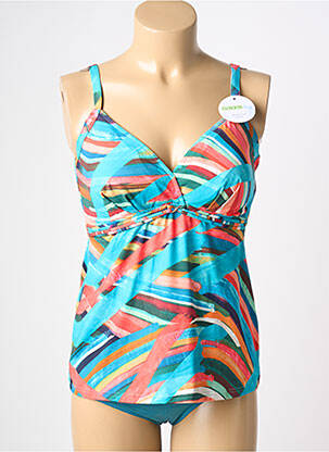 Tankini imprimeu fantezie albastru SUNFLAIR femeie