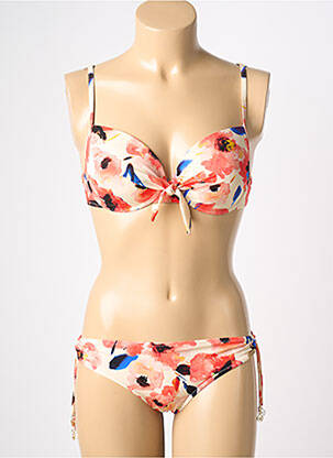 Costum de baie din două piese elasticitate top sutien modelat portocalie WATERCULT femeie