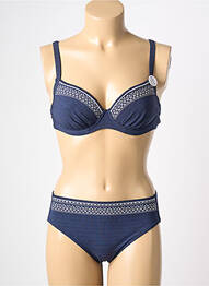 Costum de baie din două piese elasticitate top sutien modelat albastru SUNFLAIR femme