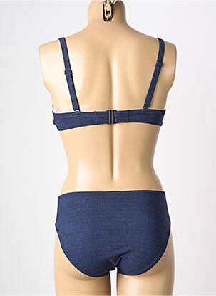 Costum de baie din două piese elasticitate top sutien modelat albastru SUNFLAIR femeie