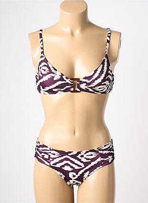 Costum de baie din două piese elasticitate top sutien modelat violet WATERCULT femeie