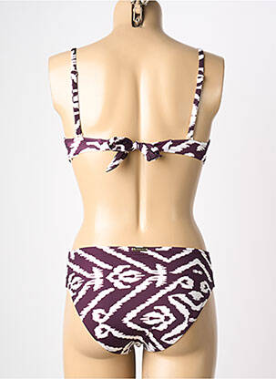 Costum de baie din două piese elasticitate top sutien modelat violet WATERCULT femeie