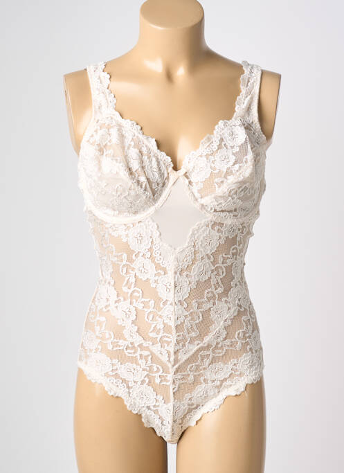 Body de lenjerie alb MANAÏS femeie