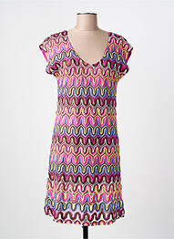 Rochie midi mâneci scurte mâneci scurte violet SENORETTA femme