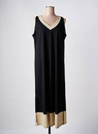 Rochie lungă fără mâneci fără mâneci negru SENORETTA femme
