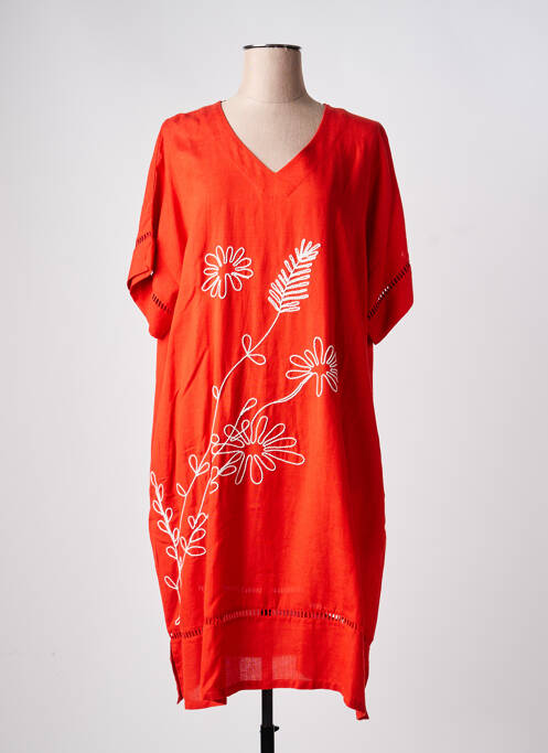 Rochie midi portocaliu EGATEX femeie