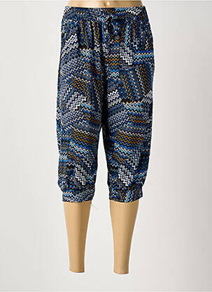 Pantalon trei sferturi albastru AMPARO femeie