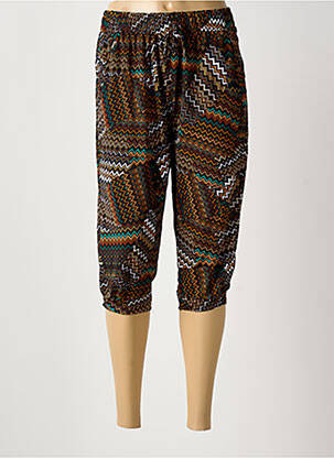 Pantalon trei sferturi maro AMPARO femeie