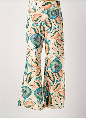 Pantalon larg bej ROSA FASHION femeie