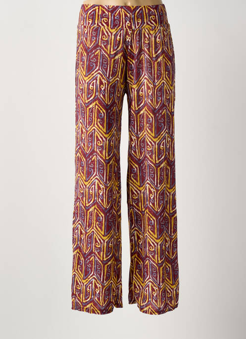 Pantalon larg roșu AMPARO femeie