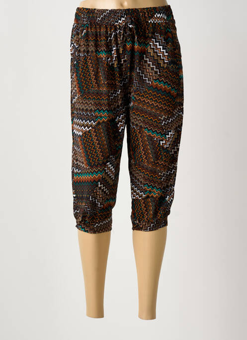 Pantalon trei sferturi maro AMPARO femeie