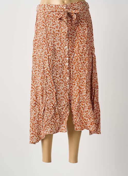 Fustă lungă portocaliu ROSA FASHION femeie