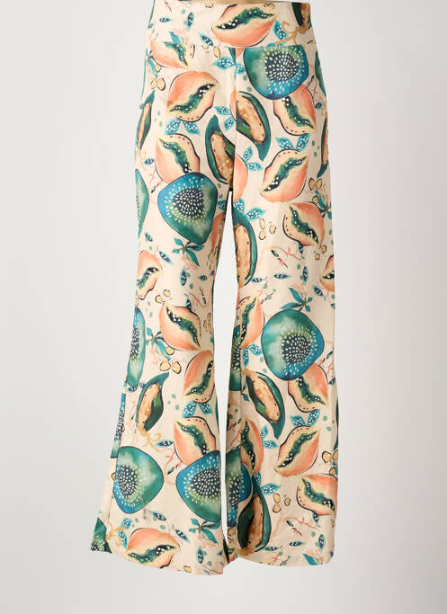 Pantalon larg bej ROSA FASHION femeie