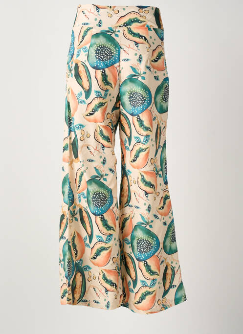 Pantalon larg bej ROSA FASHION femeie