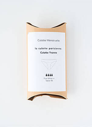 Chiloți-menstruali țesătură jersey negru LA CULOTTE PARISIENNE femeie
