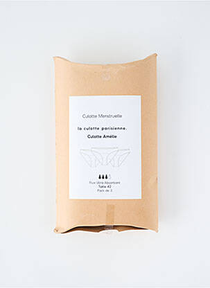 Chiloți-menstruali negru LA CULOTTE PARISIENNE femeie