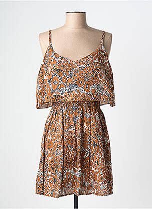 Rochie scurtă maro KBAS femeie