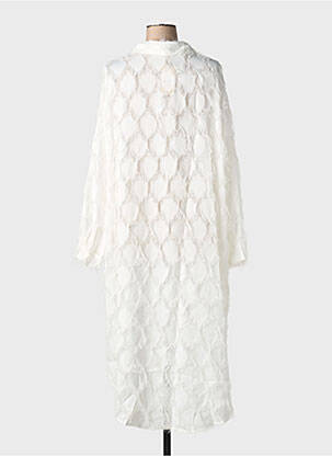 Rochie midi croială fluidă mâneci lungi alb BUBBLEE femeie