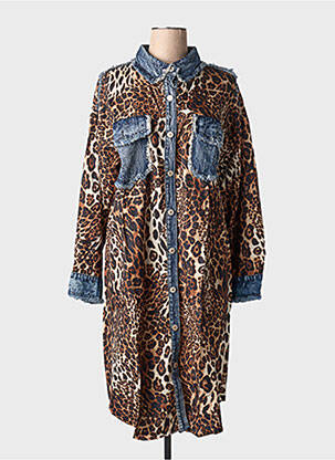 Rochie midi maro BUBBLEE femeie