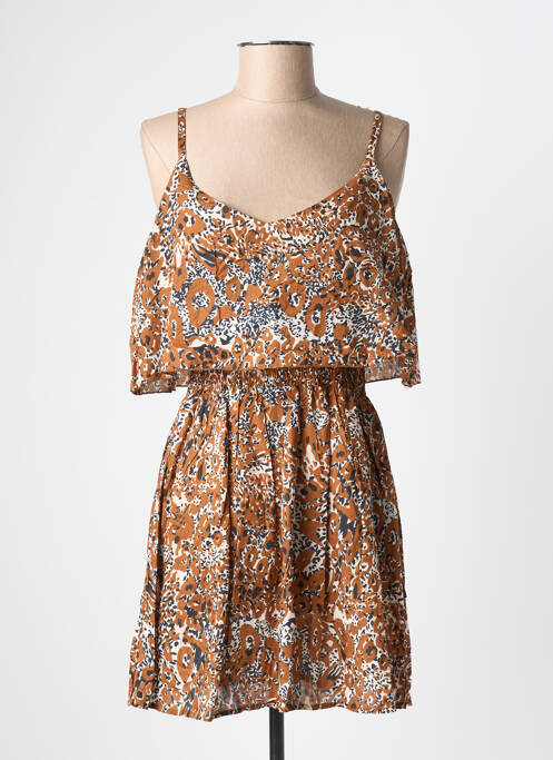 Rochie scurtă maro KBAS femeie