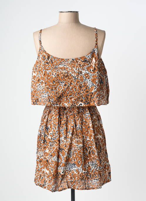 Rochie scurtă maro KBAS femeie