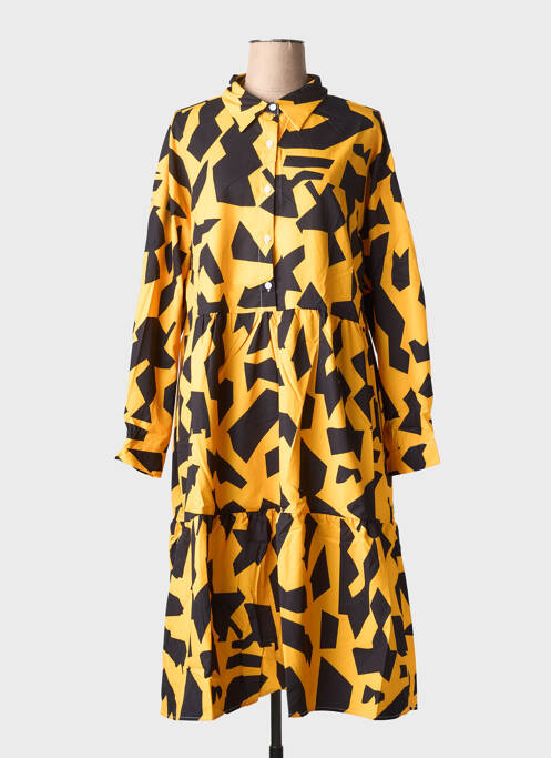 Rochie midi galben BUBBLEE femeie