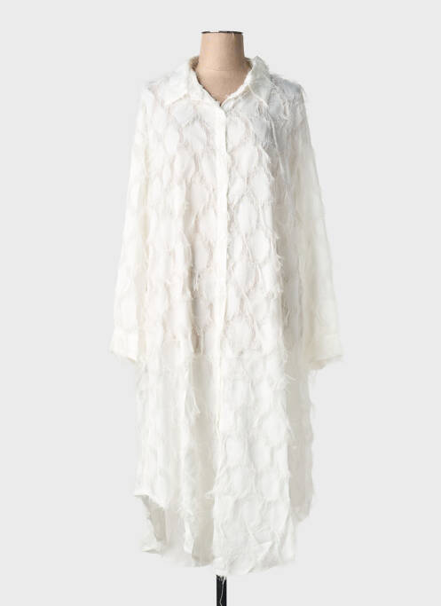 Rochie midi alb BUBBLEE femeie