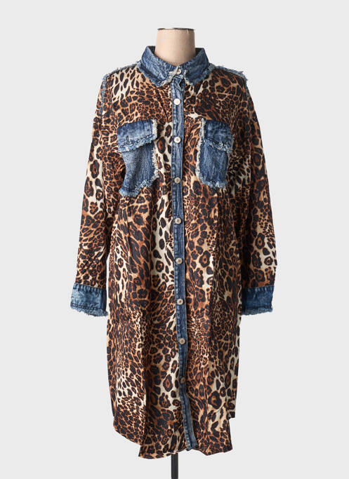 Rochie midi maro BUBBLEE femeie