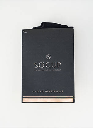 Chiloți-menstruali elasticitate negru SO'CUP femeie